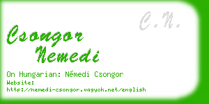 csongor nemedi business card